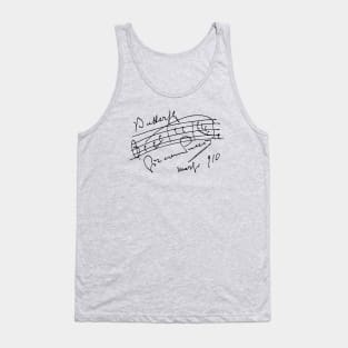 Puccini | Dedication with handwritten score of Madame Butterfly by Giacomo Puccini Tank Top